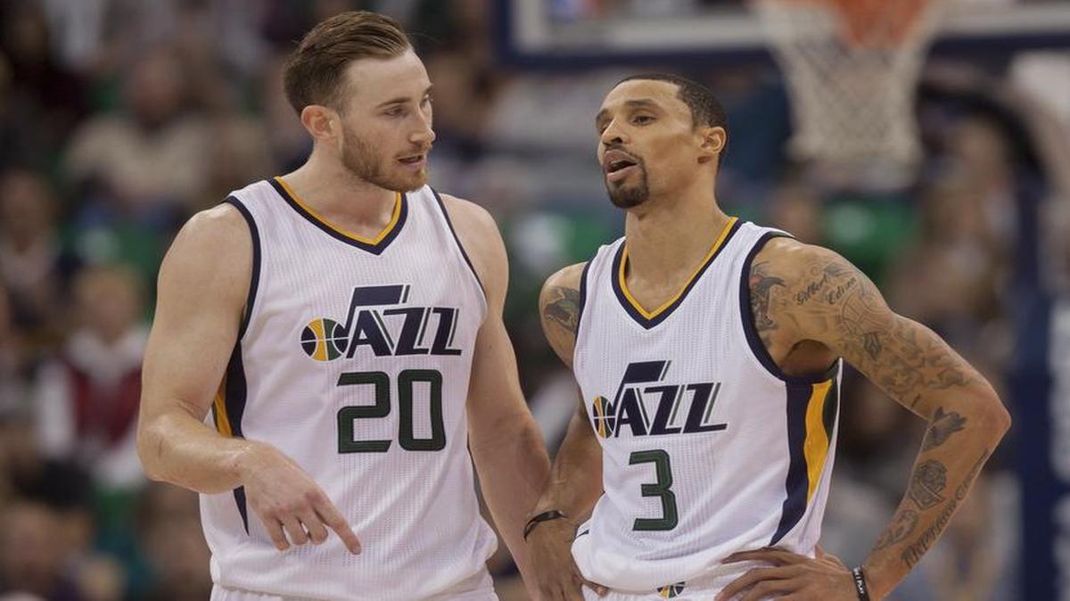 Gordon Hayward, left, George Hill and the Utah Jazz come to Dallas to take on the Mavericks, who will be playing the second half of a back-to-back Friday at American Airlines Center. The game will be televised at 7:30 p.m. on Fox Sports Southwest.