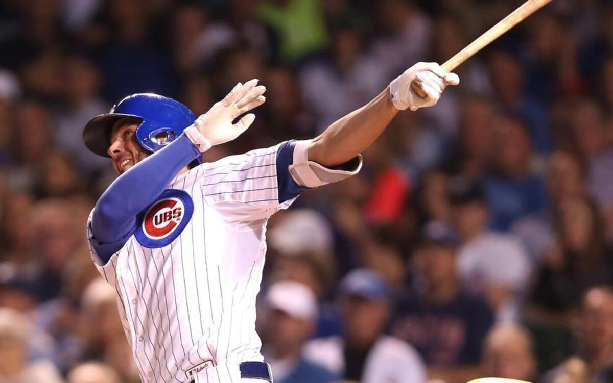 
Chicago Cubs third baseman Kris Bryant hit 26 home runs and drove in 99 runs. 
