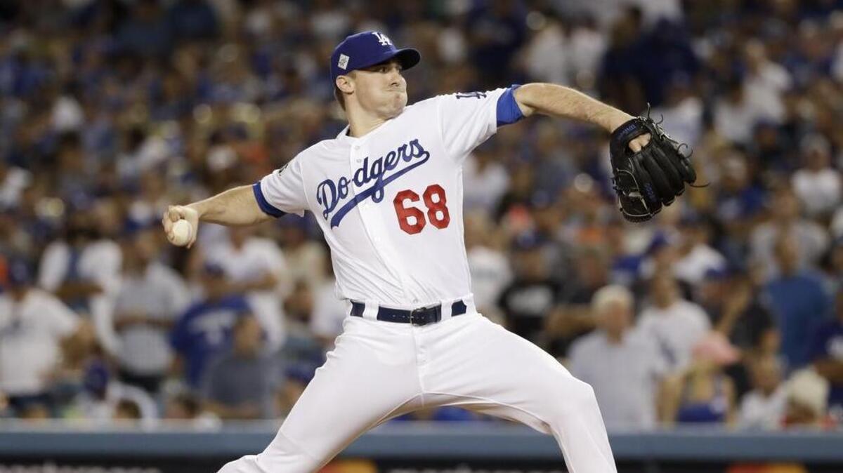 Former Southlake Carroll picher Ross Stripling made a relief appearance for the Los Angeles Dodgers on Wednesday.