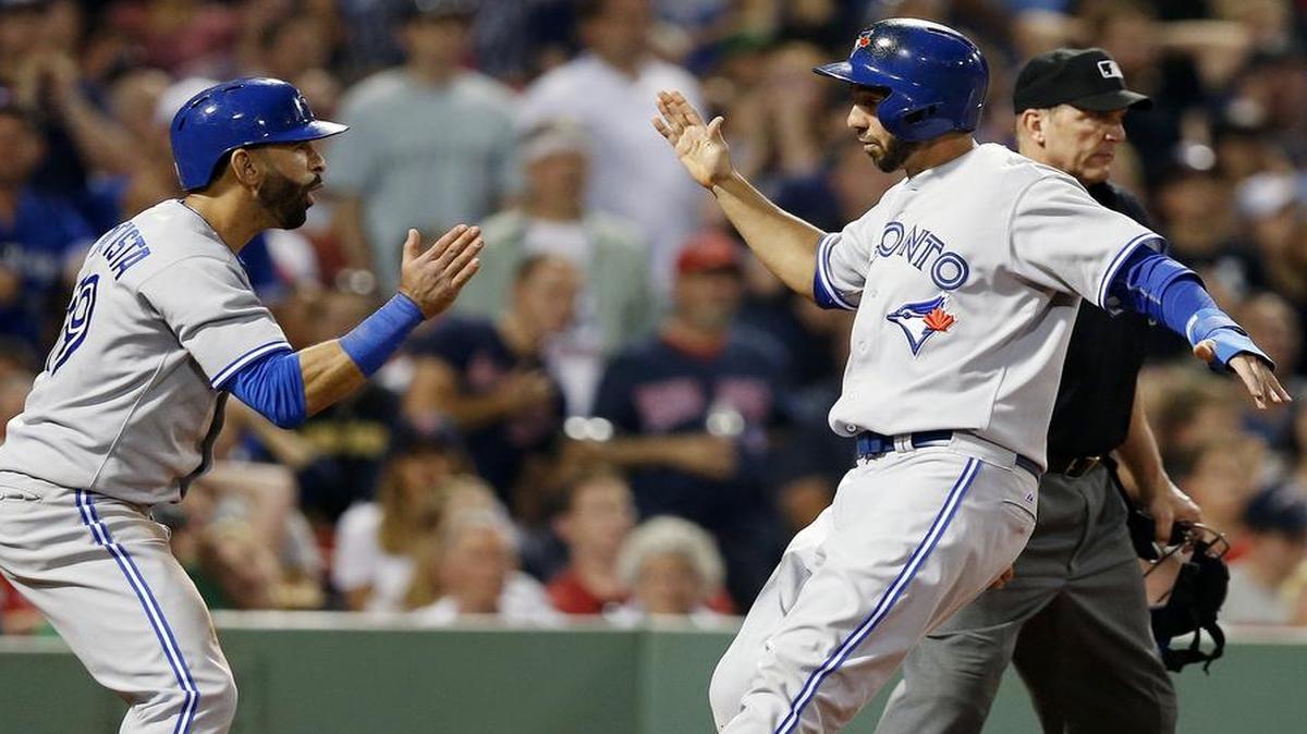 
Chris Colabello, right, and Jose Bautista are helping fuel a Toronto offense that could waste away without a trade for pitching help.
