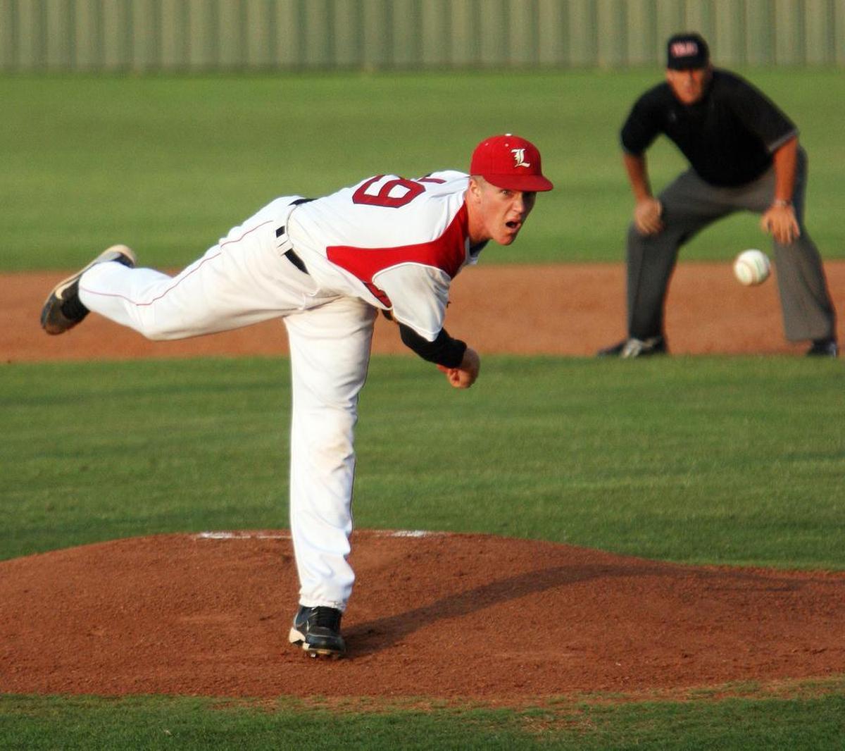 Former Mansfield Legacy ace Noah Syndergaard, seen here on May 20, 2010, pitching against Birdville in the regional quarterfinals, starts for the New York Mets in Game 3 of the World Series Friday.