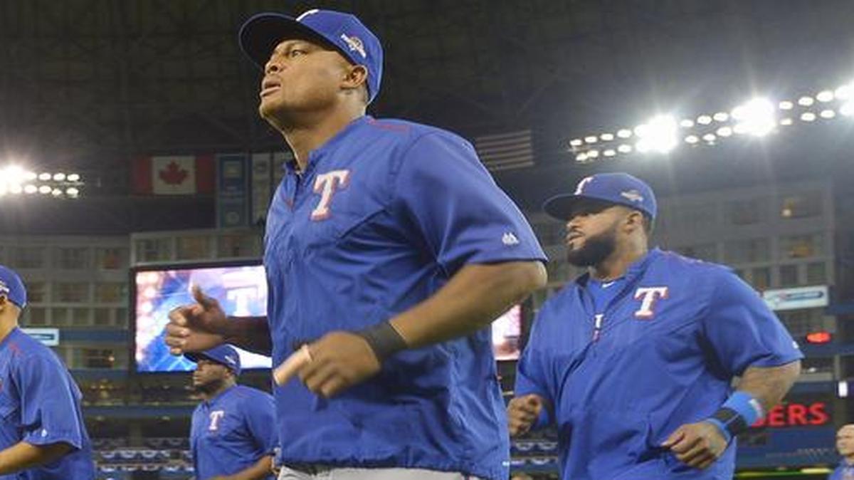 
Adrian Beltre and the Rangers take the field Thursday for Game 1 of the ALDS. The 25-man roster was annouced Thursday morning.
