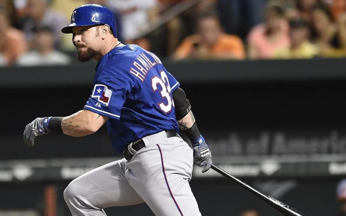 
Josh Hamilton will face the Los Angeles Angeles on Friday for the first time since being traded to the Rangers in April.
