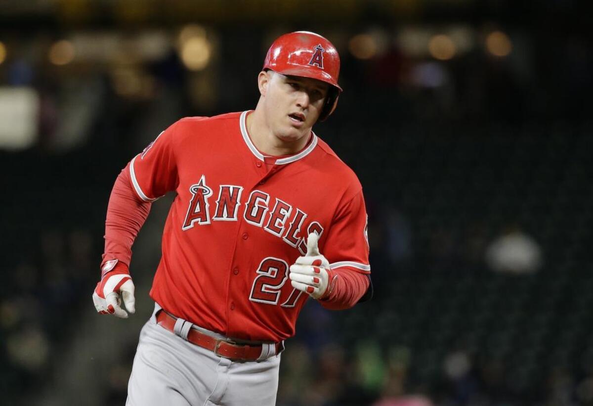 Mike Trout is batting .311 in 38 career games at Globe Life Park. 