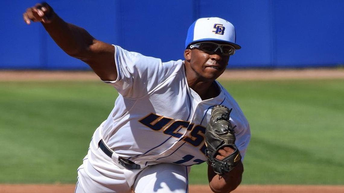 
The Rangers selected hard-throwing right-hander Dillon Tate from UC Santa Barbara with the No. 4 overall pick in the the draft.
