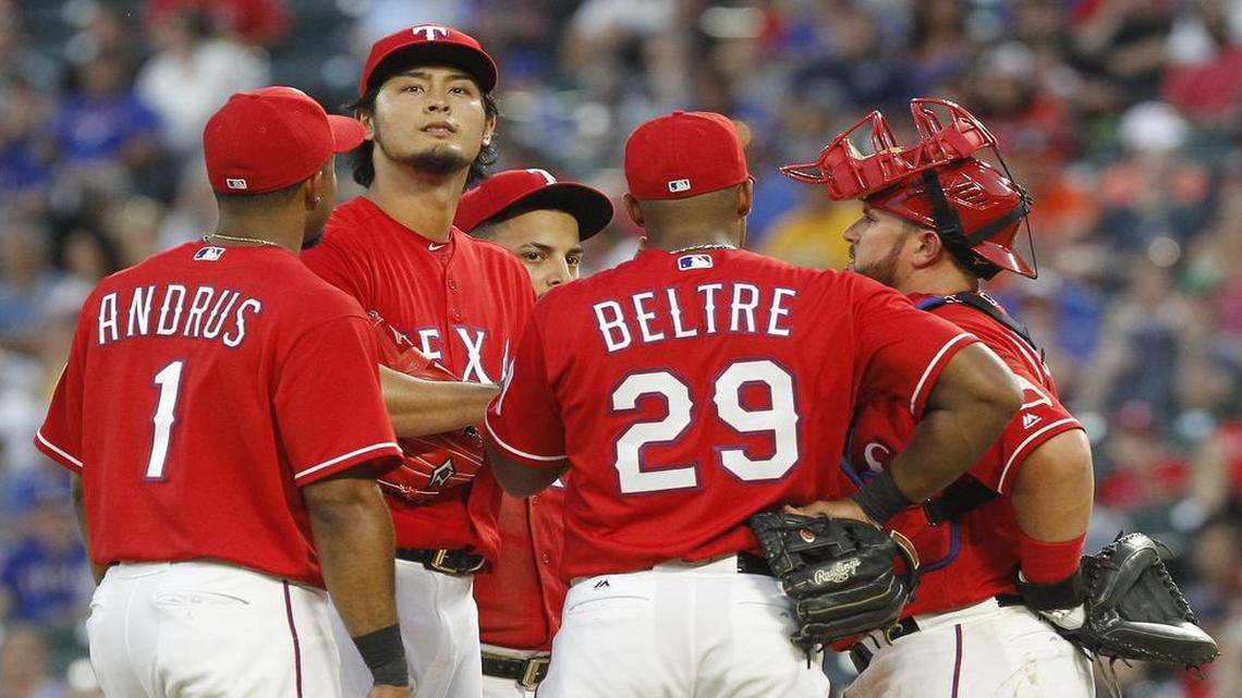 MRI exams Monday showed no structural damage to Yu Darvish’s neck and shoulder.