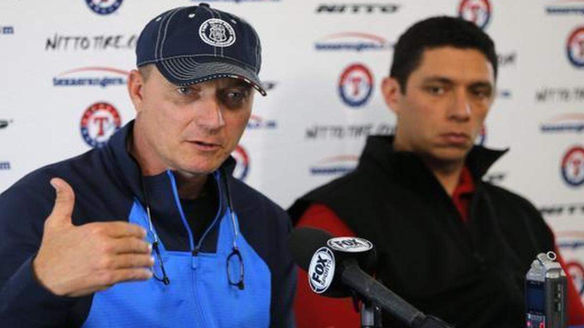 
New Rangers manager Jeff Banister says the Rangers have reported with a “collective edge.” 



