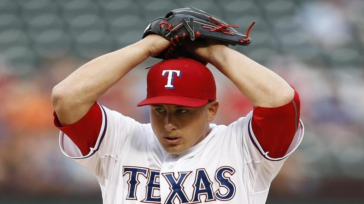 
Rangers starter Derek Holland gave up four runs on three home runs in six innings Tuesday night.
