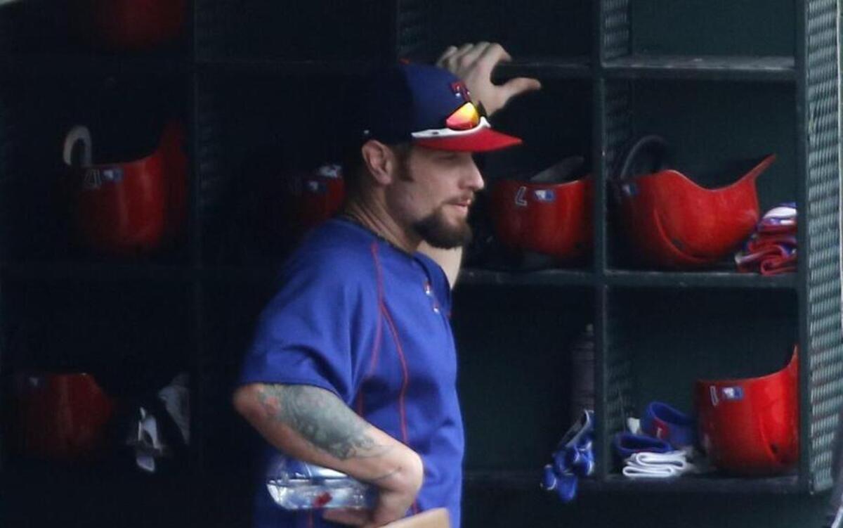 
Rangers left fielder Josh Hamilton has missed 32 of the Rangers’ games since rejoining the club on May 25 because of several nagging injuries. He wasn’t in the lineup Thursday for the second consecutive day with a sore left knee.
