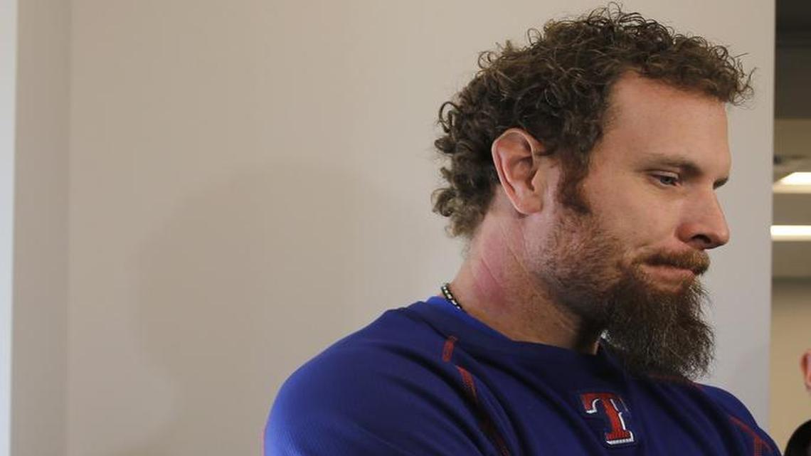 Josh Hamilton, discussing his left knee injury in February, will begin rehabbing the knee after ACL surgery but his time with the Rangers could be over.