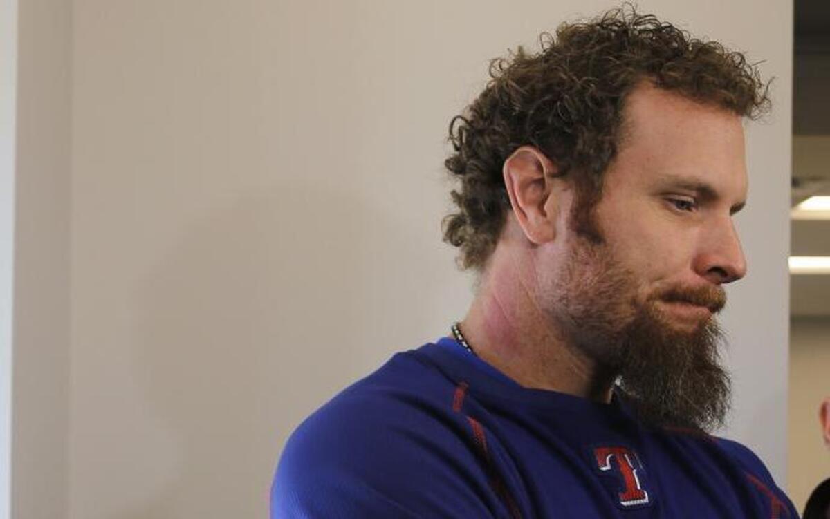 Josh Hamilton, discussing his left knee injury in February, will begin rehabbing the knee after ACL surgery but his time with the Rangers could be over.