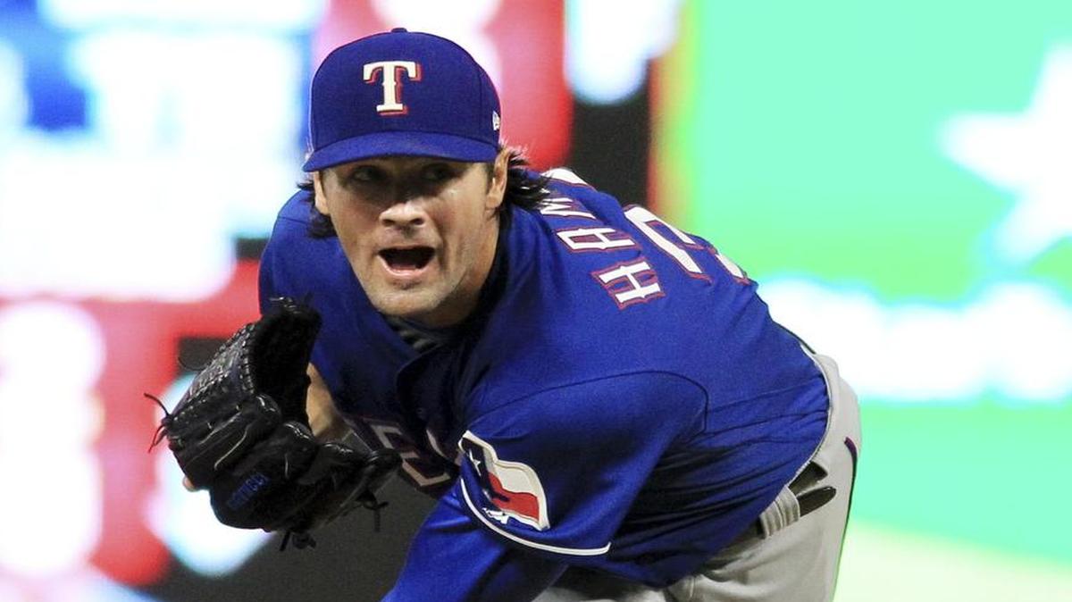 Cole Hamels has won his past four starts and his past five decision to improve to 31-7 in his first 60 starts with the Rangers.