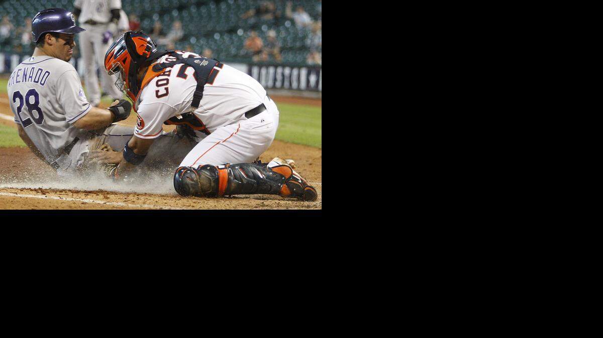 
Catcher Carlos Corporan has been a Rangers target to serve as a backup to Robinson Chirinos. Corporan was designated for assignment Tuesday by Houston.
