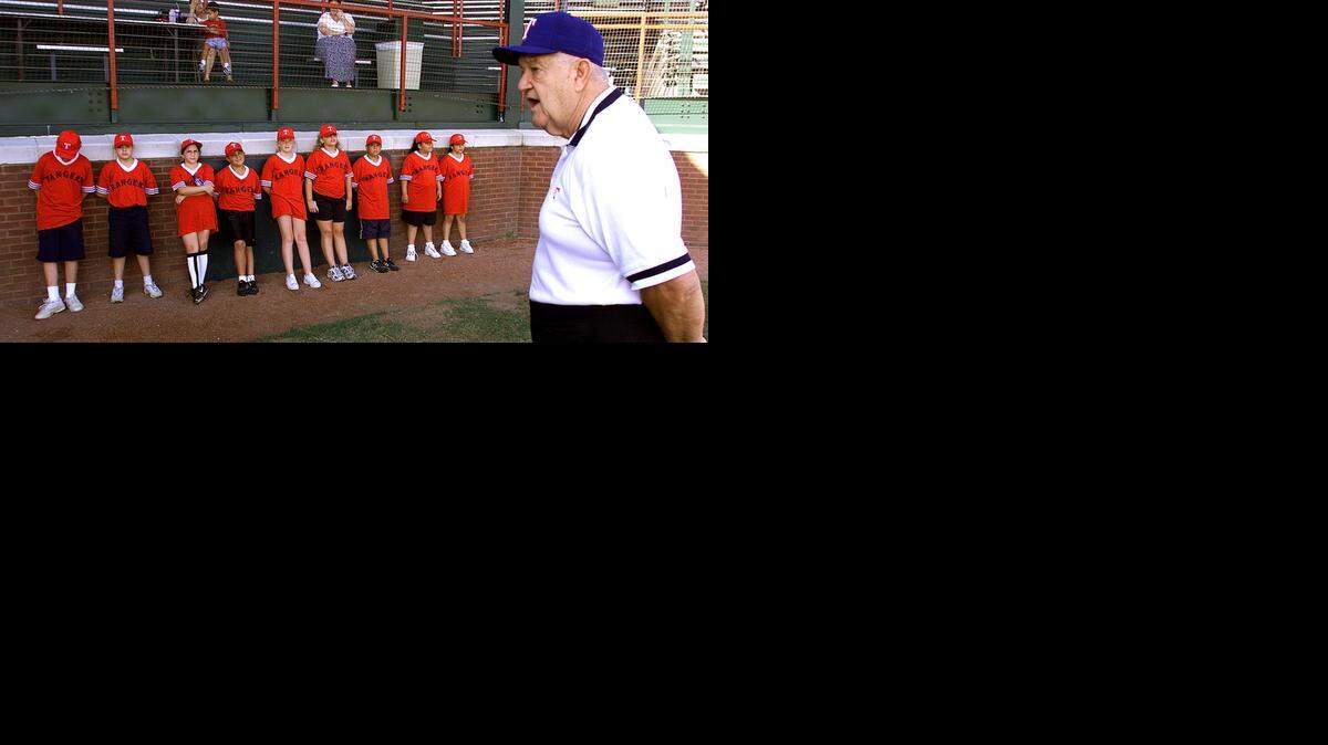 
Former Rangers clubhouse manager Joe Macko was a club ambassador, which included talking to youth players at Dr Pepper Youth Ballpark in Arlington.
