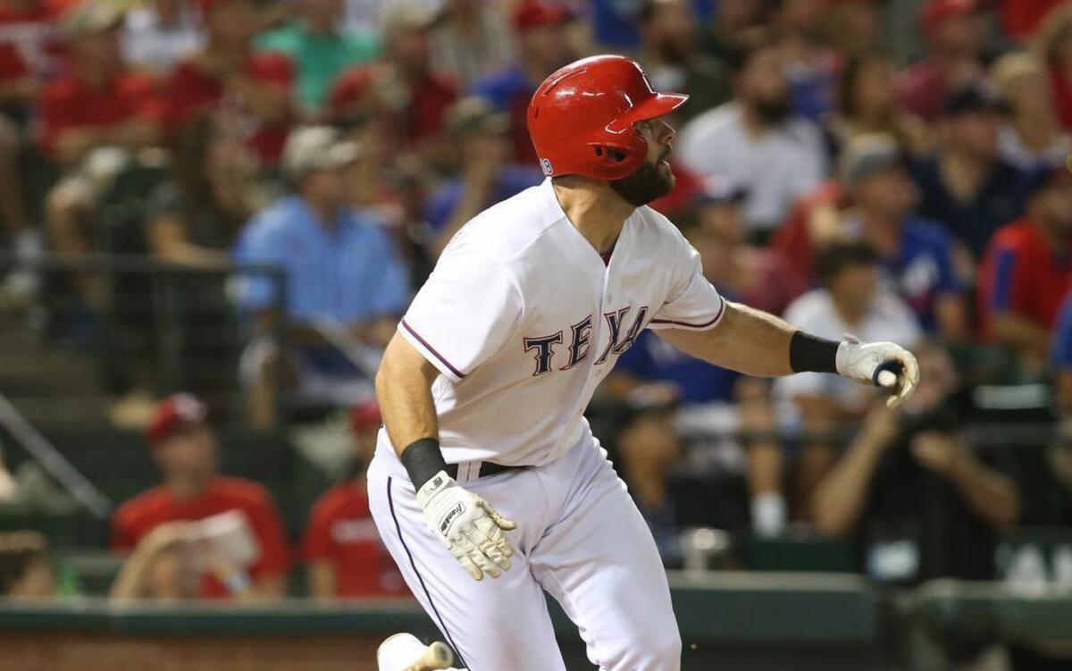 
Mitch Moreland’s three-run homer in the third inning gave the Texas Rangers the lead for good on Thursday. Texas won 8-2 and swept the four-game series.
