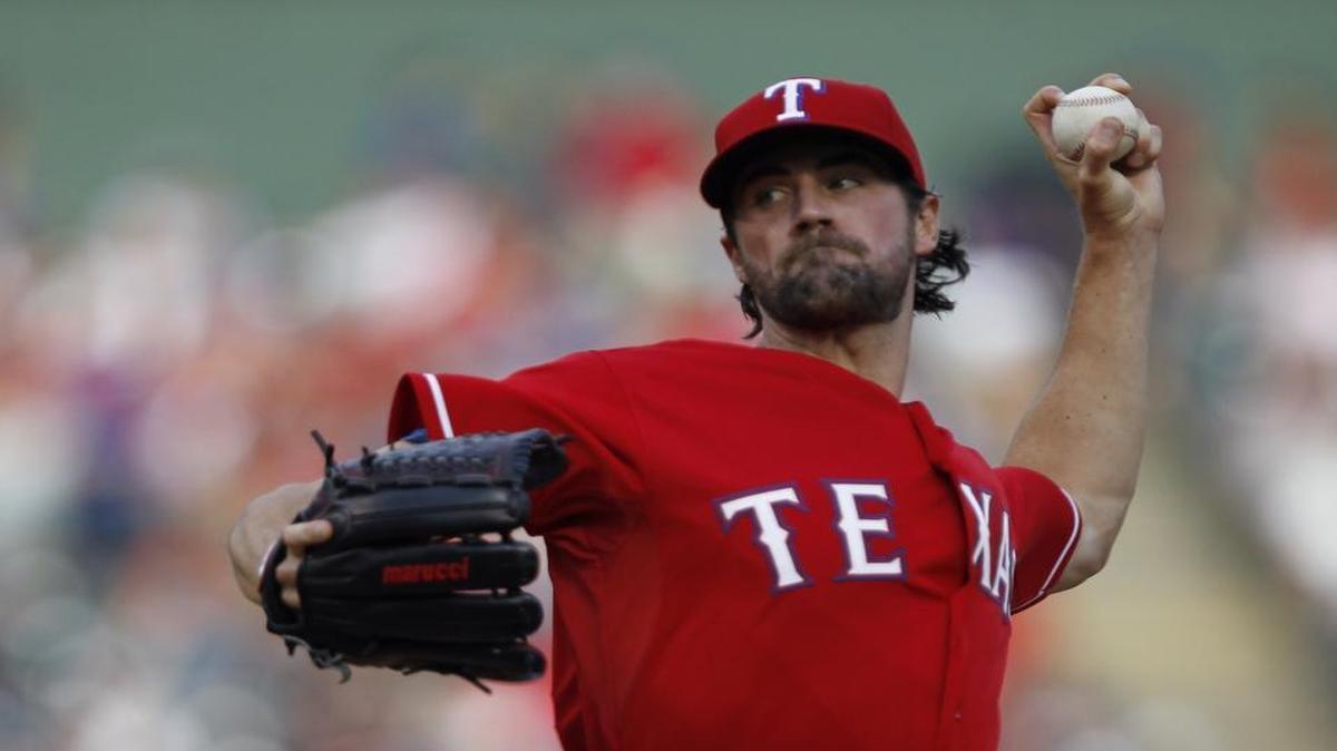 
Cole Hamels will miss his scheduled third start for the Rangers on Thursday with a left groin injury. The Rangers are leaning toward calling up Chi Chi Gonzalez or Anthony Ranaudo from Triple A Round Rock for a spot start.
