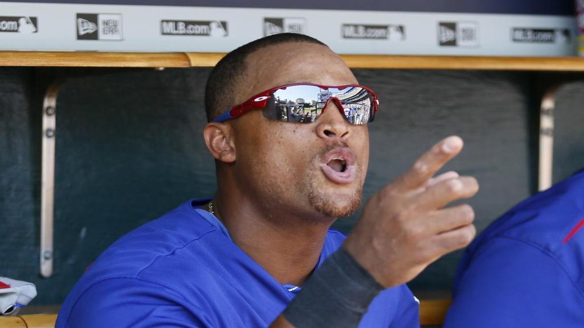 
Adrian Beltre gives crew chief Ron Kulpa the business Sunday after being ejected from career game No. 2,528, the most by any player from the Dominican Republic.
