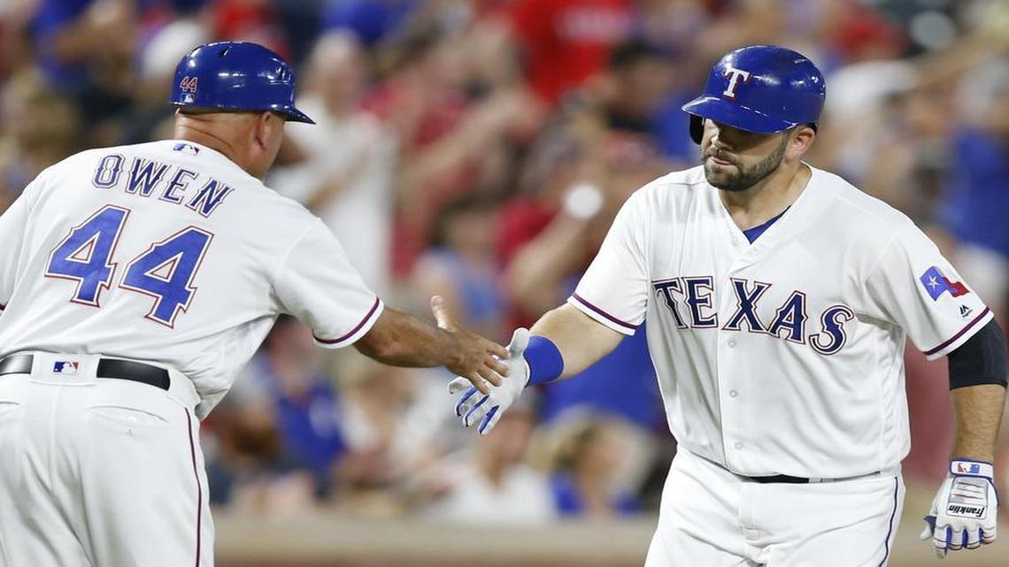 Spike Owen will be shaking hands after home runs in the South Atlantic League as manager as the Rangers’ Low A affiliate in Hickory, N.C.