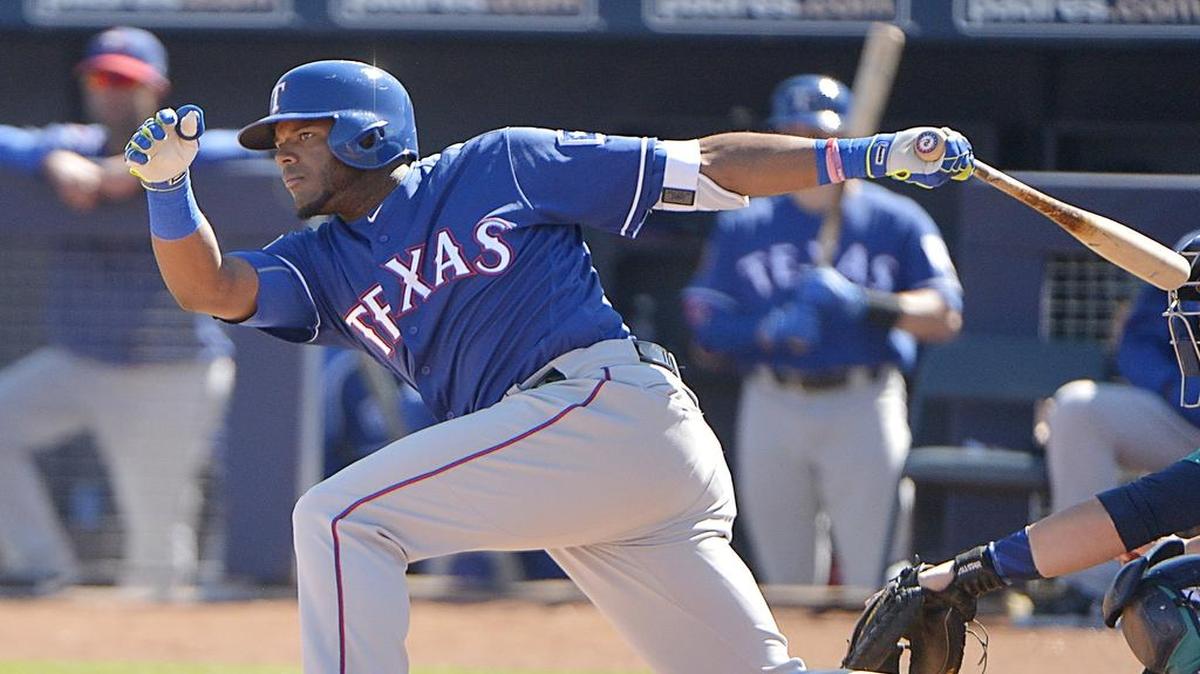 Hanser Alberto, along with Drew Robinson and Will Middlebrooks, each had two of the Rangers’ 13 hits in Saturday’s 8-7 loss to the Oakland A’s at Hohokam Stadium in Mesa, Ariz.