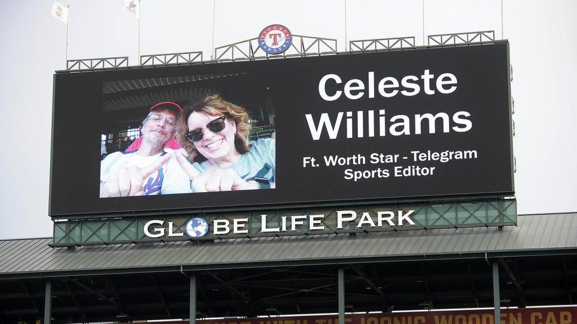 The Rangers paused for a moment of silence before Wednesday’s game at Globe Life Park to honor Star-Telegram sports editor Celeste Williams, who died Monday night. Williams attended North Texas, lived in Arlington had been editor at the Star-Telegram since 1999.