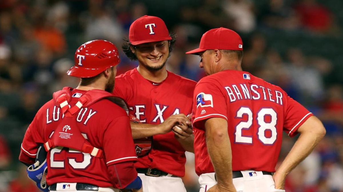 Rangers’ right-hander Yu Darvish, who makes his 12th start Monday in the series opener against the Mariners, has thrown 65 innings this season, his first since Tommy John surgery.