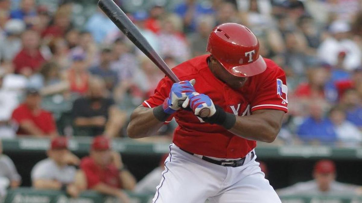 
Rangers third baseman Adrian Beltre jumps out of the way of the pitch from Arizona starter Robbie Ray Tuesday at Globe Life Park. Ray held the Rangers two runs (none earned) in 7-plus innings as the Diamondbacks won 4-2.
