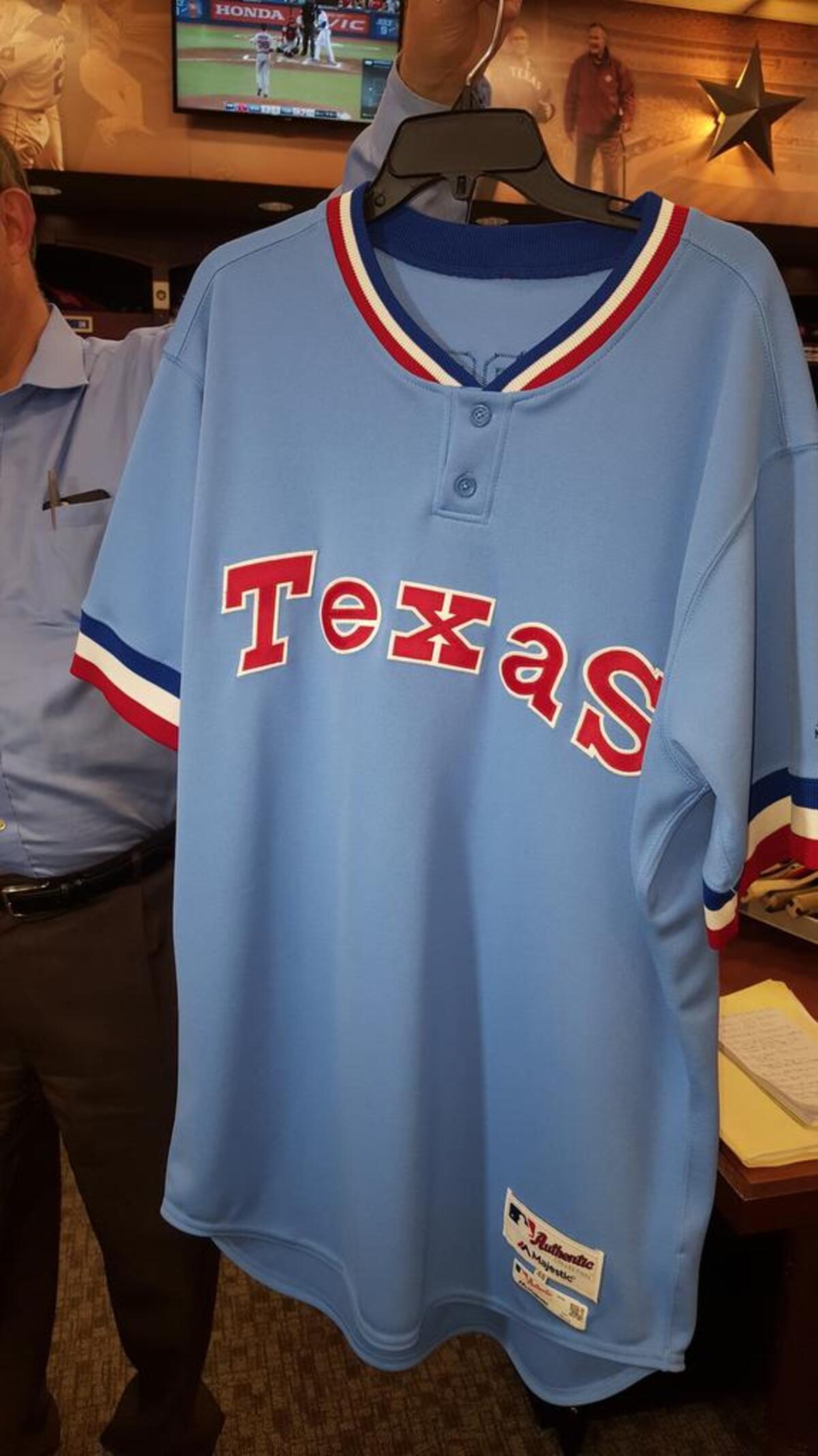 The Rangers will wear 1977 throwback uniforms for Turn Back the Clock Night Saturday against the Angels at Globe Life Park. The Angels will also be wearing ’77-styled uniforms.