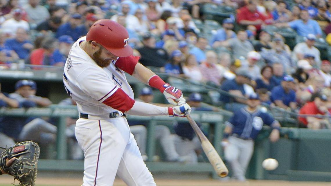 Jonathan Lucroy recognizes that Robinson Chirinos has been productive at the plate while he has been “pretty bad all season.”