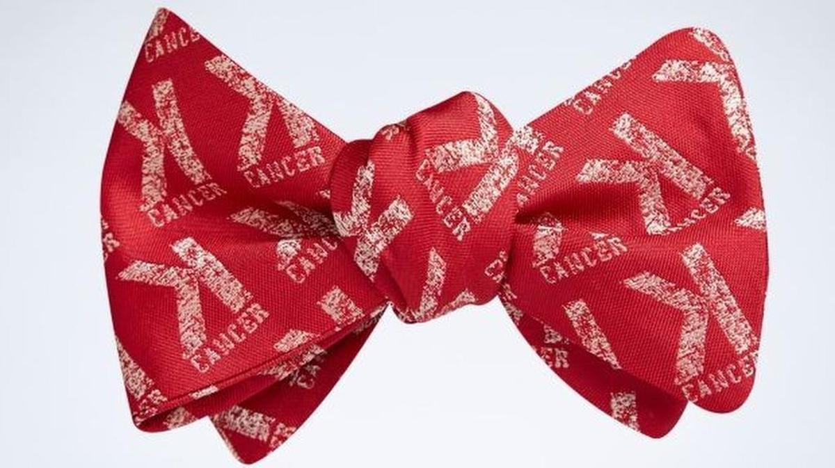 During Game 4 of the ALDS at Globe Life Park Monday afternoon, MLB on FOX reporter Ken Rosenthal was wearing a red bowtie to promote the Jason Motte Foundation, which is dedicated to “striking out” cancer.