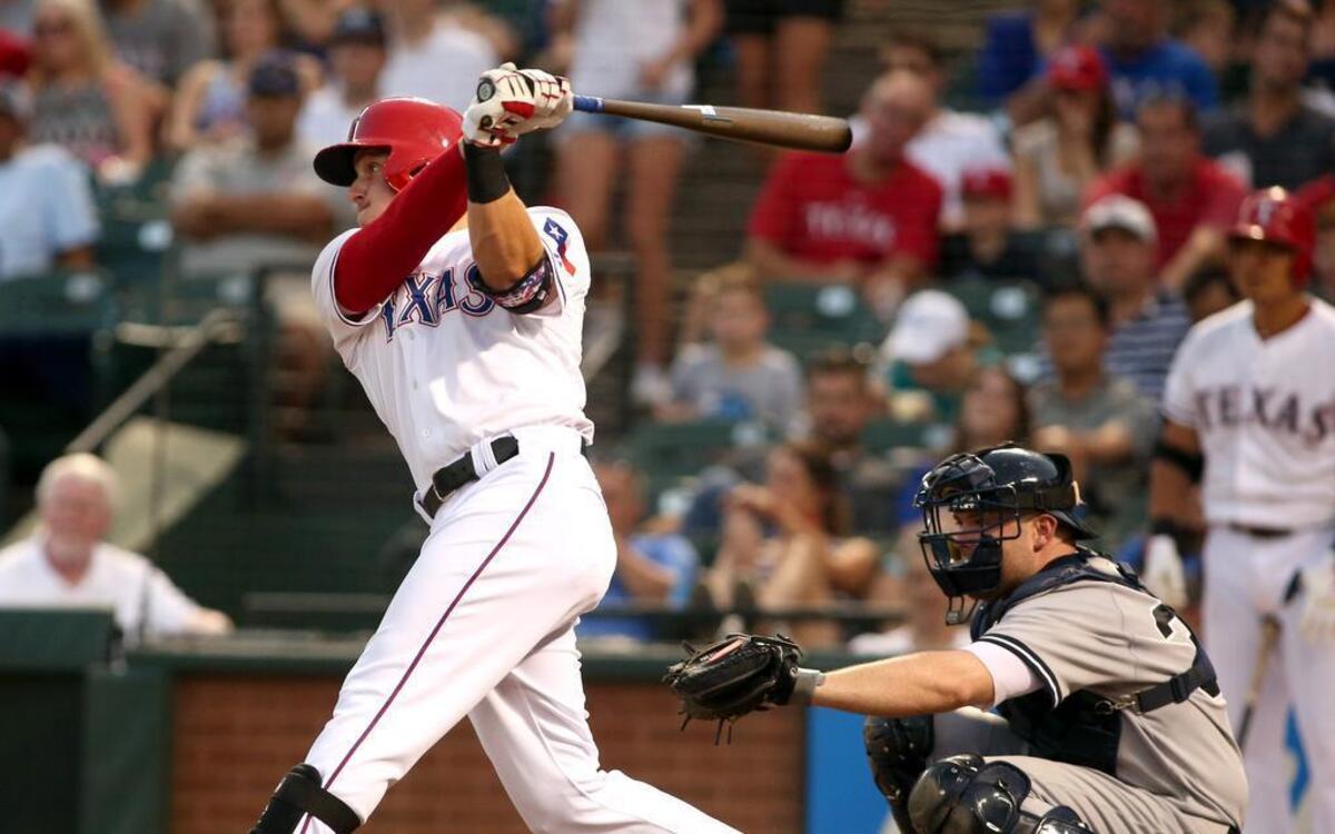 
Rangers outfielder Ryan Rua, who was the club’s Opening Day left fielder, started Saturday night.
