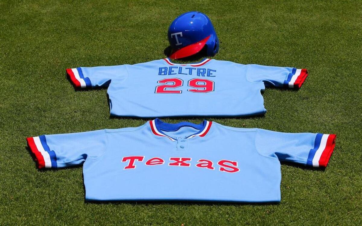 The Rangers will wear throwback uniforms from 1977 along with the Angels for Saturday night’s game at Globe Life Park.