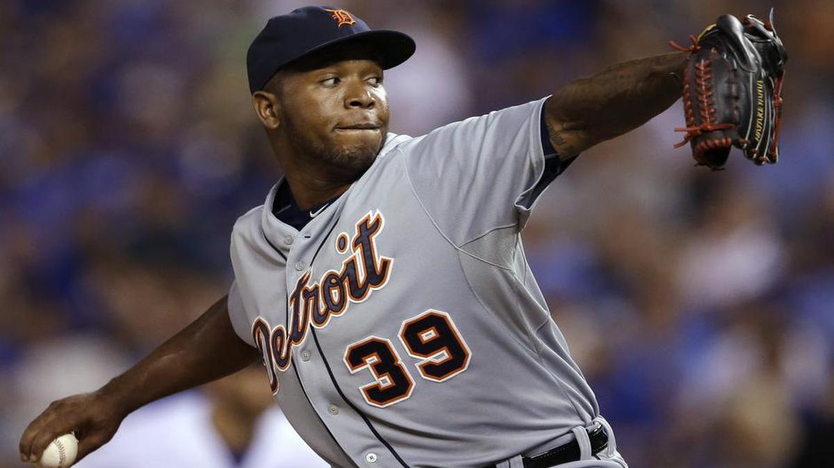 
Right-hander Neftali Feliz has averaged 95.1 mph with his fastball since joining the Tigers last month.
