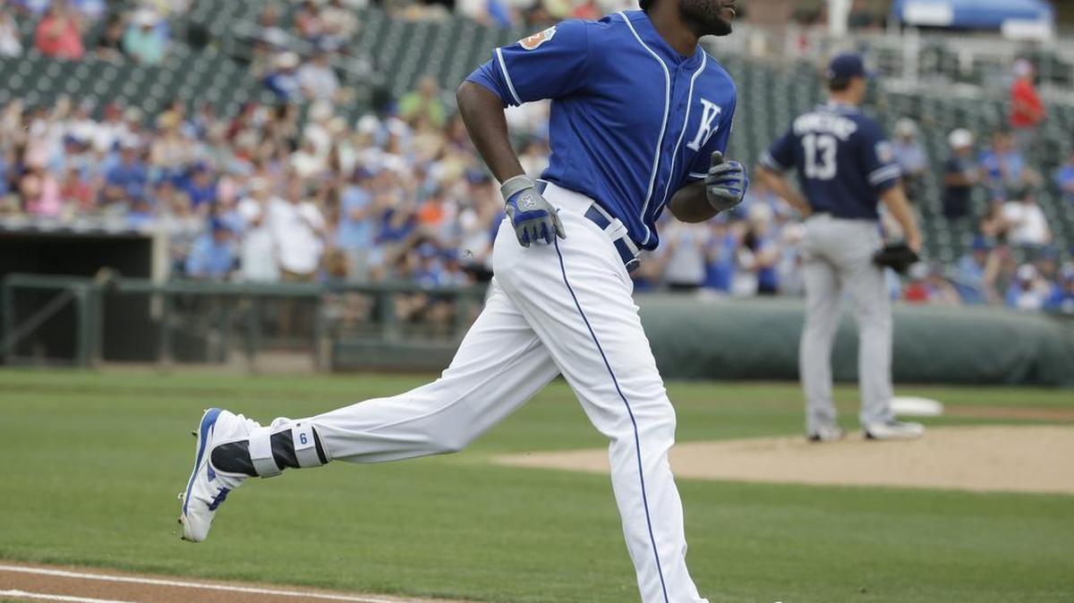 Lorenzo Cain anchors a speedy Kansas City Royals outfield as a defensive star in center field.