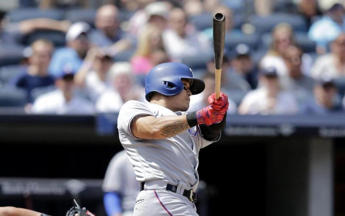 Shin-Soo Choo connected for a three-run homer in the second inning Sunday for a 6-0 lead.