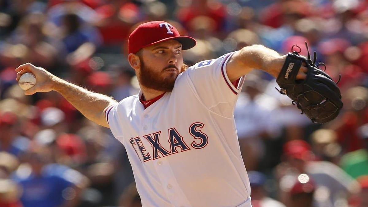 
Rangers reliever Sam Dyson has helped turn around the bullpen since coming to Texas in a trade on July 31.
