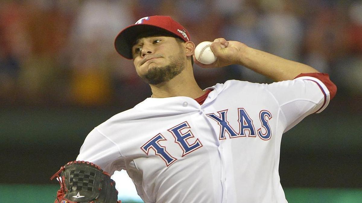 
Rangers starting pitcher Martin Perez took the loss in Game 3 Sunday night after allowing four runs on six hits in five innings against the Blue Jays, who won 5-1 to stay alive.
