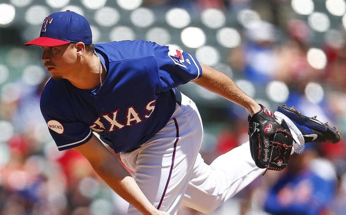 
Pitcher Alex Gonzalez was with the Rangers in sprint training but was sent to Triple A. Three of his four starts with Round Rock have been solid. 
