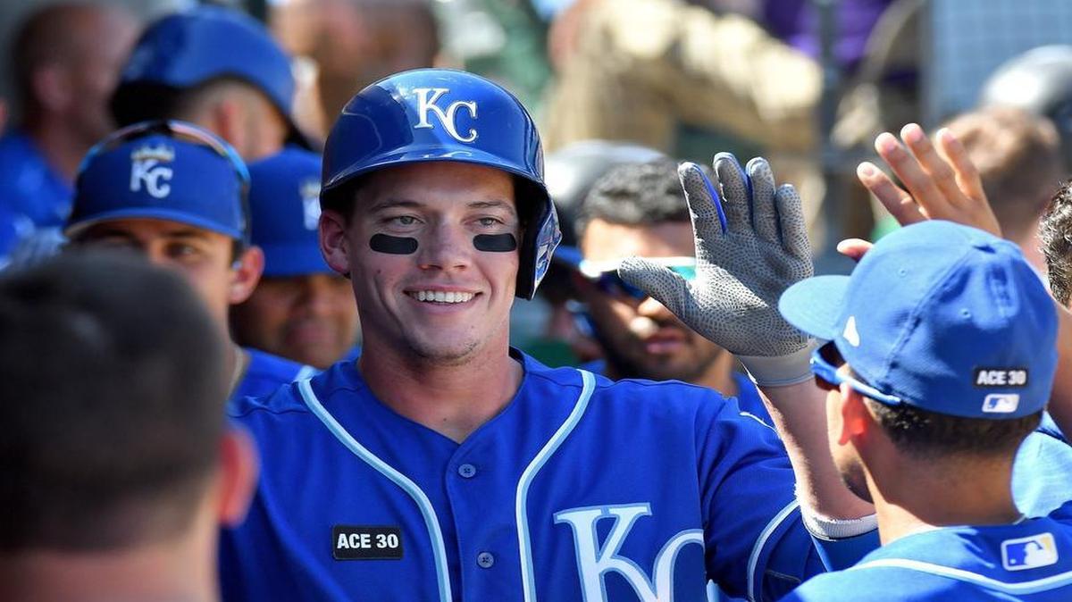 Peter O’Brien, seen here playing with the Royals during a spring training game in March, was acquired by the Rangers Saturday and will play a couple of games with Double A Frisco before joining Triple A Round Rock on Thursday.