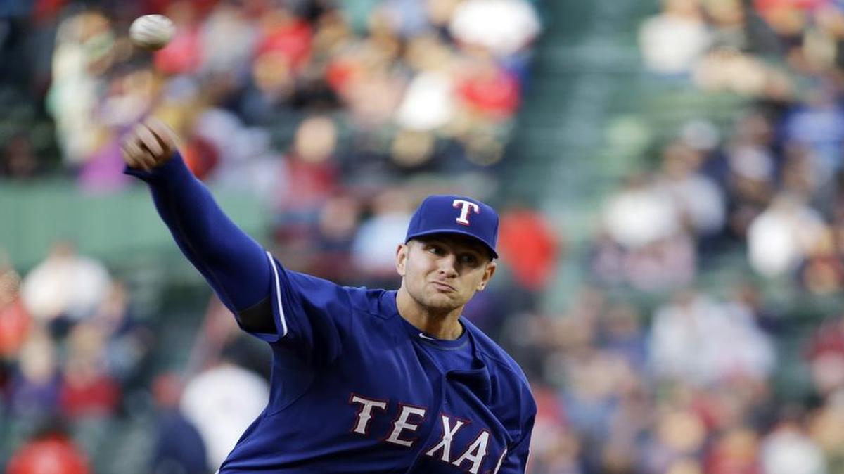 
Phil Klein logged 5 1/3 innings Wednesday in his first big-league start, and the Rangers led 2-1 when he was removed.
