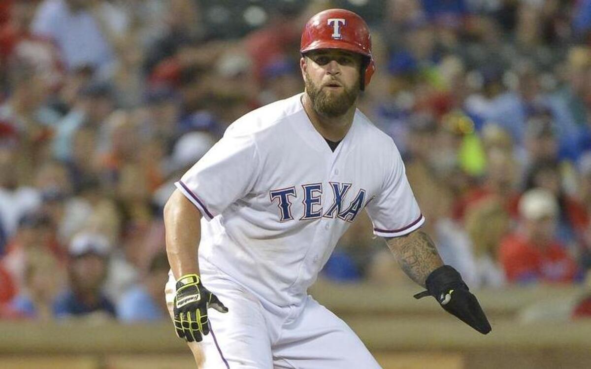 With Mitch Moreland and Prince Fielder set at first base and designated hitter, Mike Napoli, above, likely wouldn’t be a good fit for the Rangers in 2016.