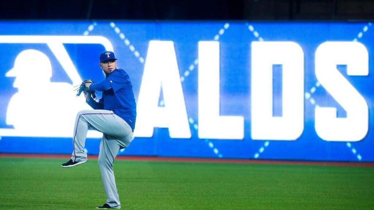 
Yovani Gallardo is the starting pitcher for the Texas Rangers in Game 1 of the ALDS.
