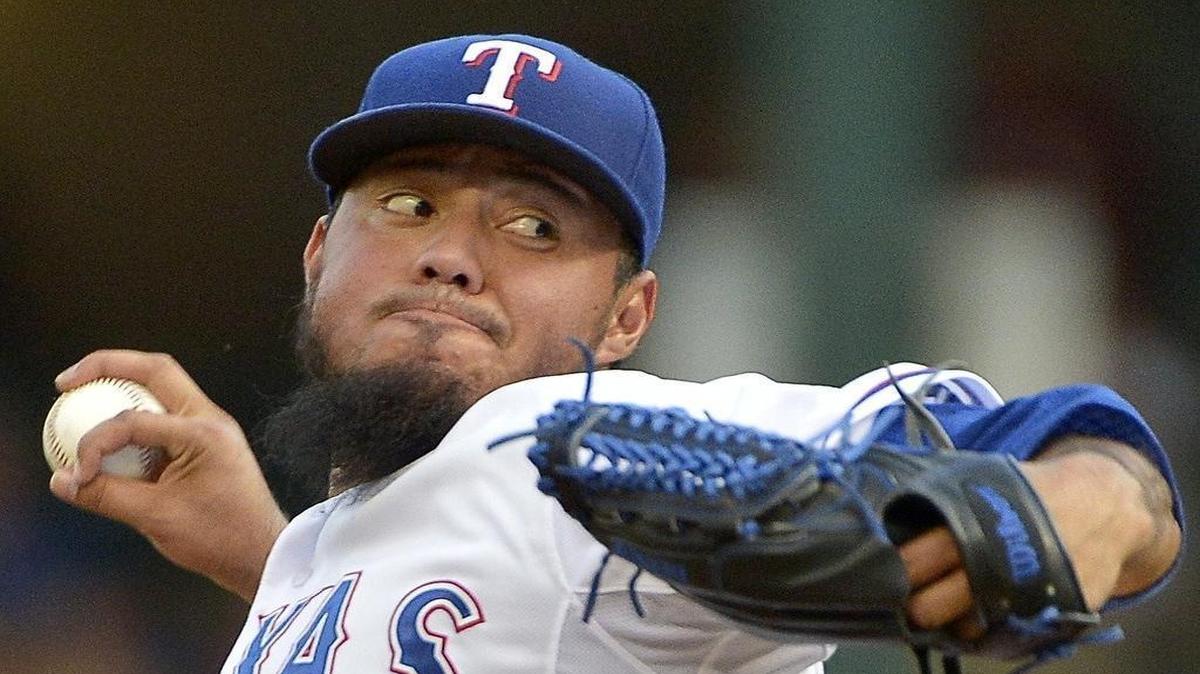 Starting pitcher Yovani Gallardo went 13-11 with a career-low 3.42 ERA in his first season with the Texas Rangers.