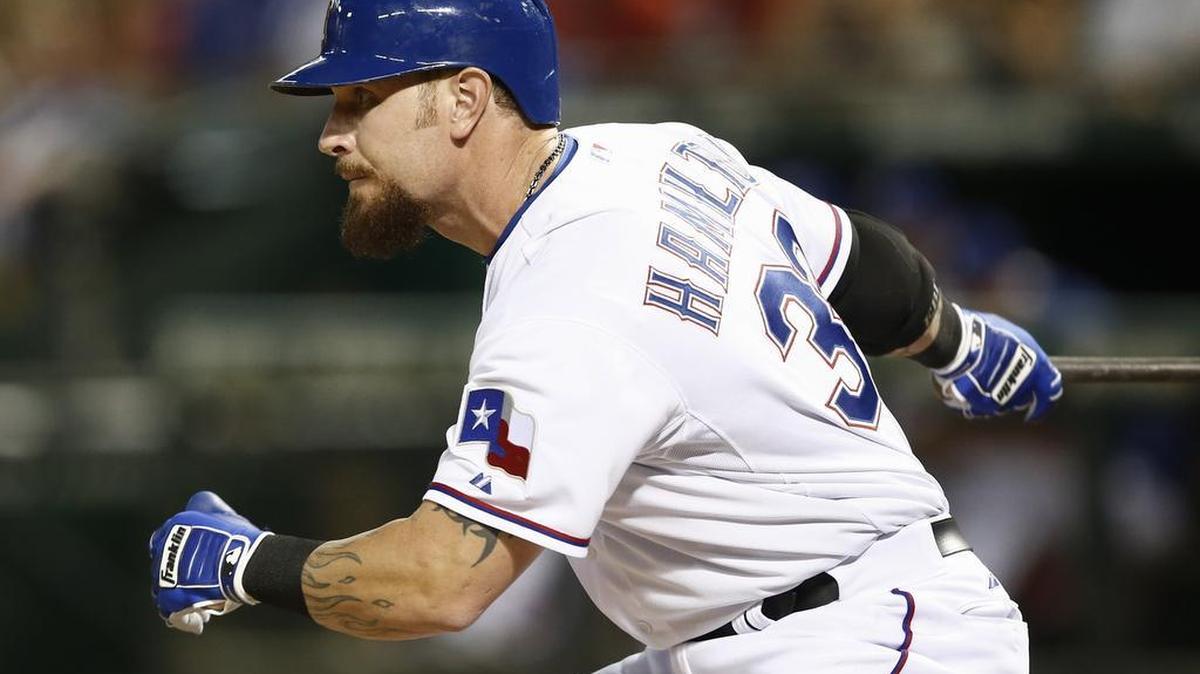 Josh Hamilton says that he is committed to not accelerating his rehab program even though his left knee feels “scary good.”