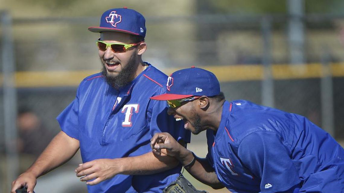 The Rangers have no intentions of replacing Rougned Odor, left, with Jurickson Profar, right, even though Odor has struggled this season.