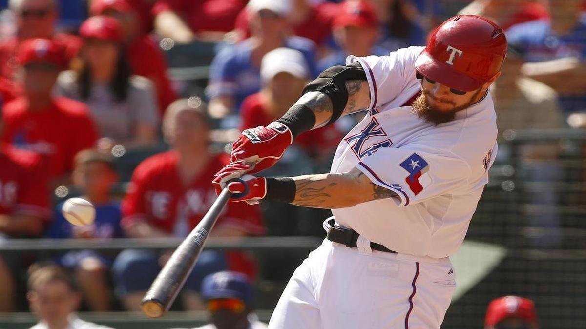
Rangers left fielder Josh Hamilton has started six games since returning from left knee surgery on Sept. 11. He expects to start throughout the postseason.
