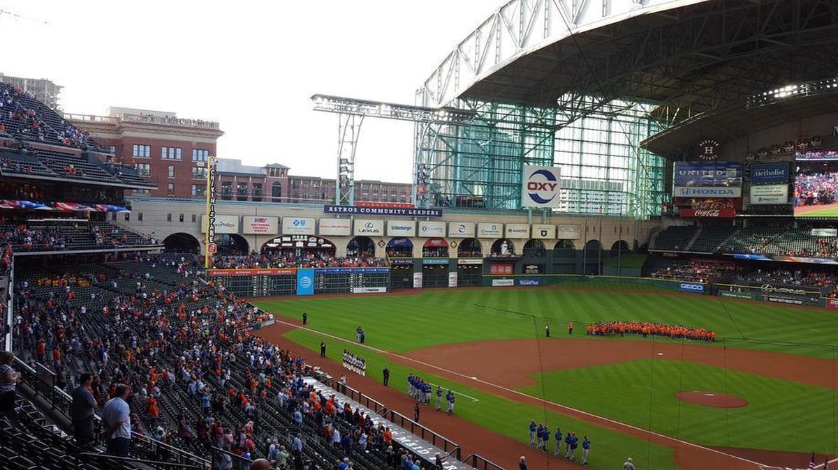 The retractable roof at Minute Maid Park opens or closes in about 20 minutes. The park opened in 2000 at a cost of $250 million.