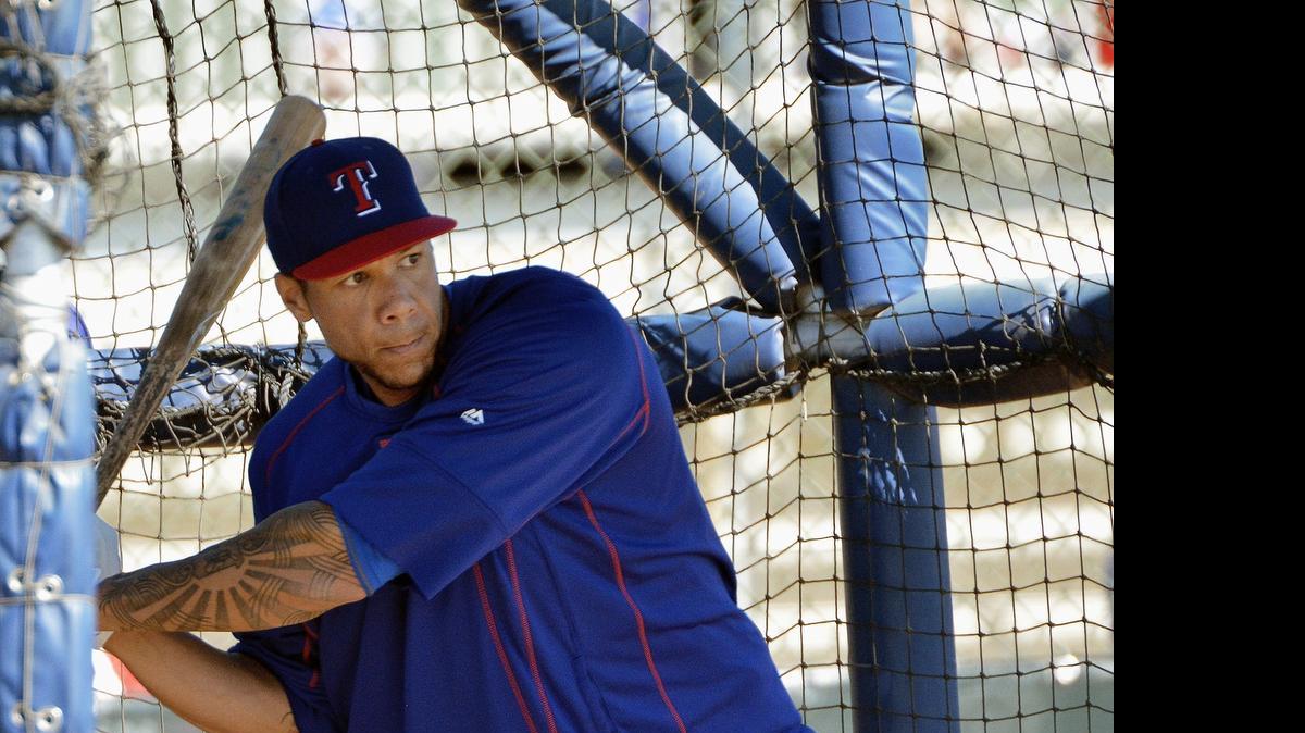 
Rangers first baseman Kyle Blanks was called up from Triple A Round Rock and started Wednesday’s game against the Mariners. Mitch Moreland will miss the next two weeks after having left elbow surgery Wednesday morning.


