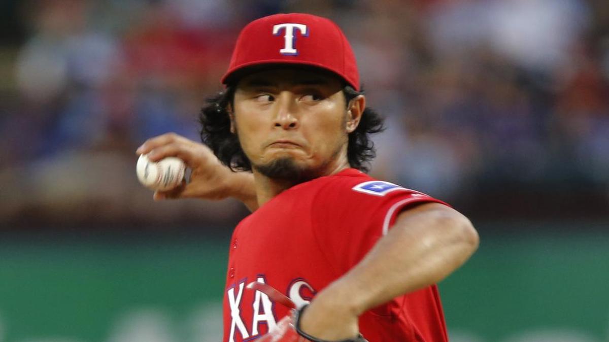 Yu Darvish struck out nine and held Oakland to two runs over seven innings as the Rangers beat the A’s 6-2 Wednesday night at Globe Life Park.