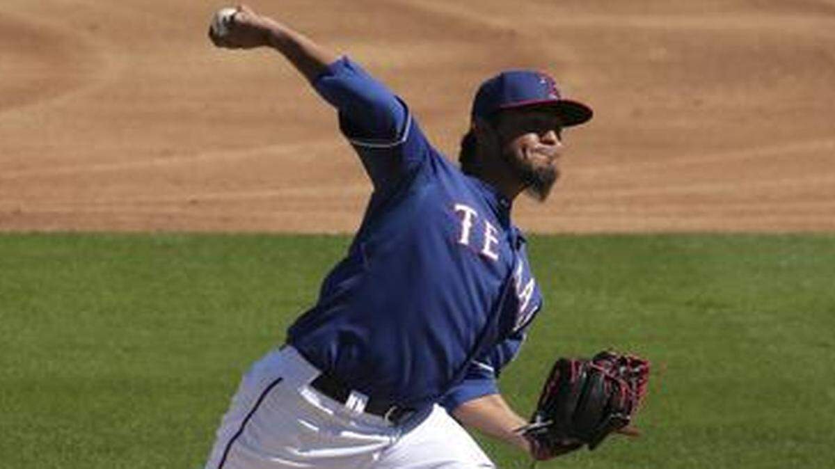 
Rangers pitcher Yovani Gallardo combined with Colby Lewis to allowed six runs on 11 hits in a 10-4 loss to the Rockies Wednesday in Scottsdale, Ariz. It was the last spring game in Arizona for the Rangers, who play the Mets twice in Arlington this weekend.
