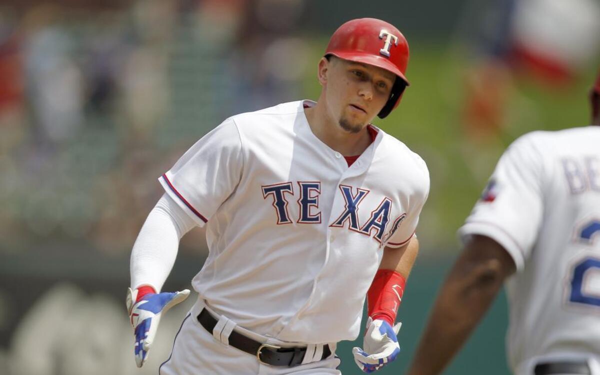 The Rangers recalled Ryan Rua, above, along with right-hander Clayton Blackburn from Triple A Round Rock before Monday’s game. Rua was on the Opening Day roster before being sent down in June.